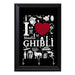 I Love Ghibli Key Hanging Plaque - 8 x 6 / Yes