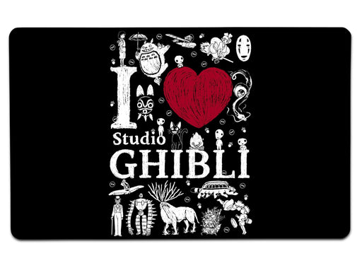I Love Ghibli Large Mouse Pad