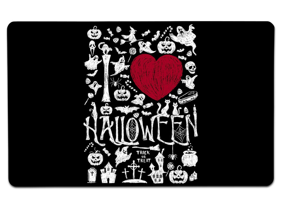 I Love Halloween Large Mouse Pad