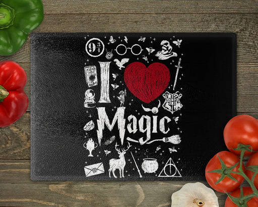 I Love Magic Cutting Board