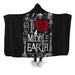 I Love Middle Earth Hooded Blanket - Adult / Premium Sherpa