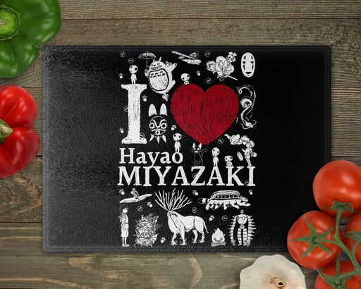 I Love Miyazaki Cutting Board