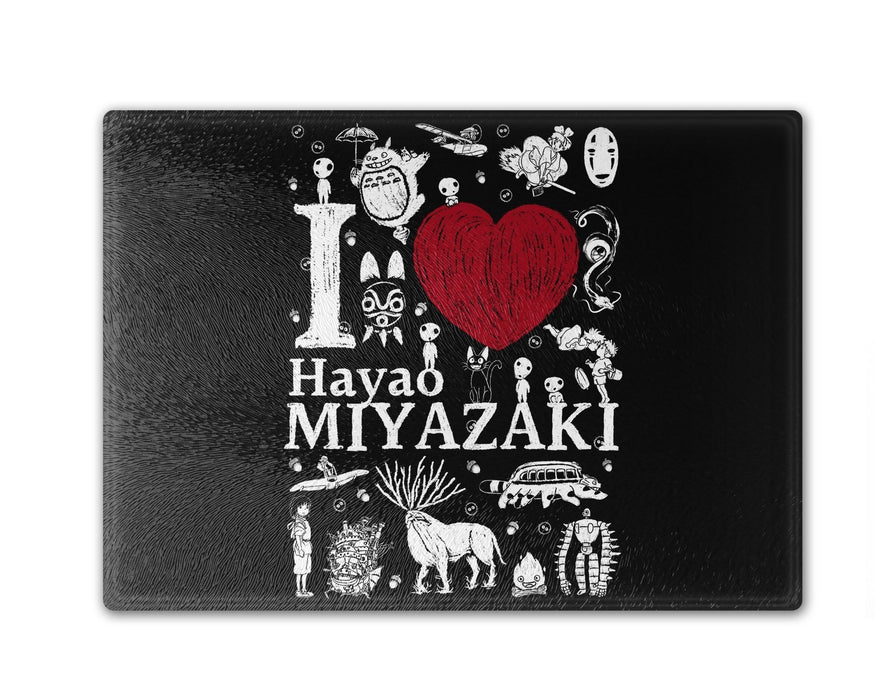 I Love Miyazaki Cutting Board