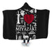 I Love Miyazaki Hooded Blanket - Adult / Premium Sherpa