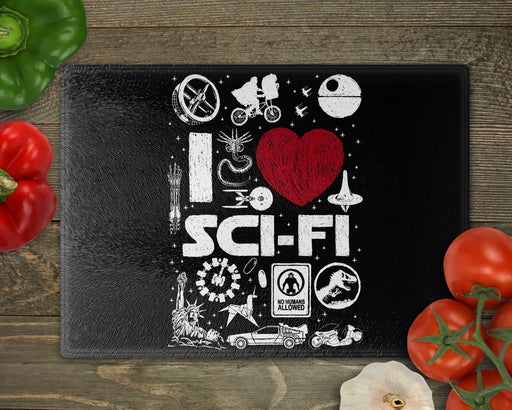 I Love Scifi Cutting Board