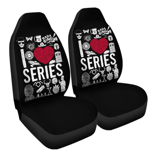 I Love Series Car Seat Covers - One size