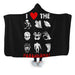 I Love The Paranormal Hooded Blanket - Adult / Premium Sherpa