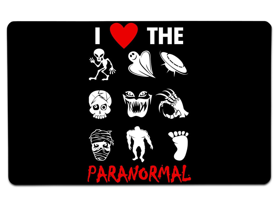 I Love The Paranormal Large Mouse Pad