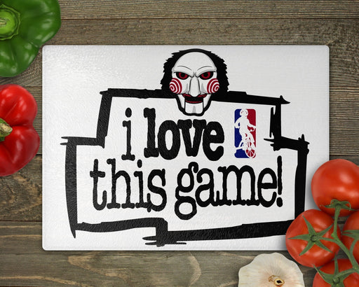 I Love This Game Cutting Board