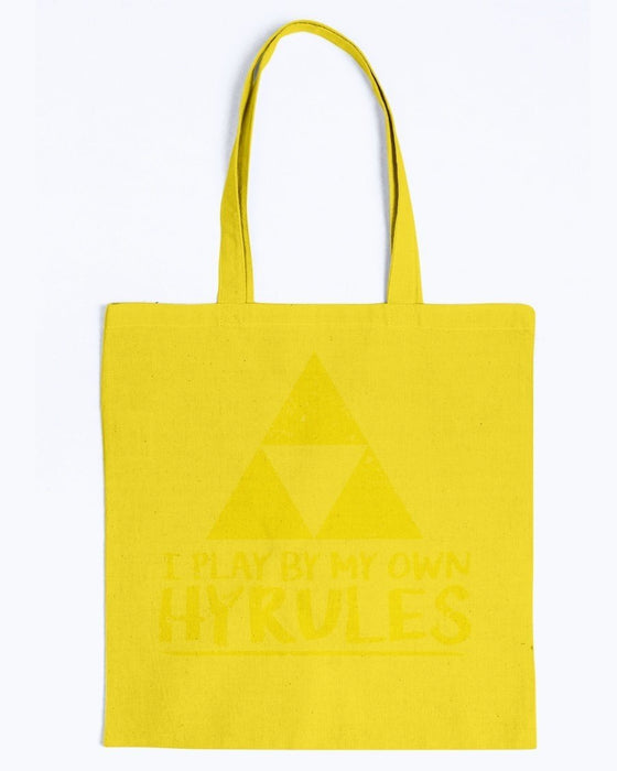 I Play By My Own Hyrules Canvas Tote - Yellow / M