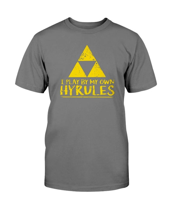 I Play By My Own Hyrules Unisex T-Shirt - Charcoal Grey / S