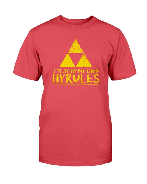 I Play By My Own Hyrules Unisex T-Shirt - Fiery Red / S