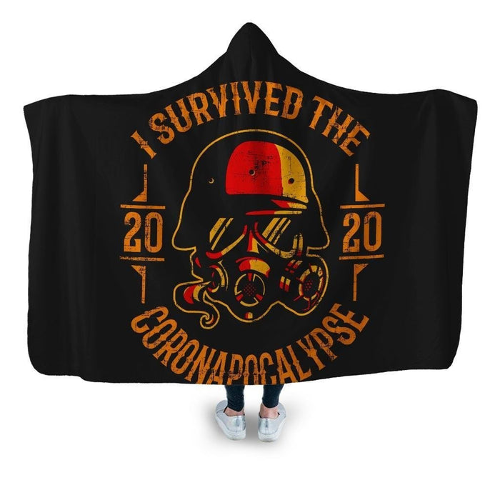 I survived coronapocalypse Hooded Blanket - Adult / Premium Sherpa