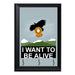 I Want To Be Alive Key Hanging Plaque - 8 x 6 / Yes