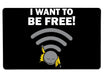 I Want To Be Free! Large Mouse Pad