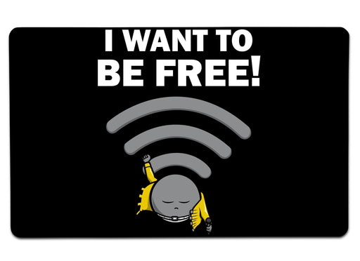 I Want To Be Free! Large Mouse Pad