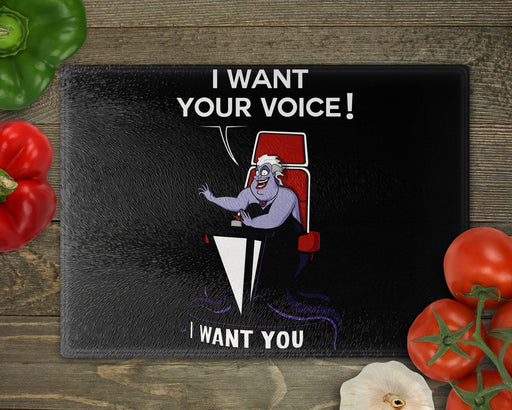 I Want Your Voice Cutting Board