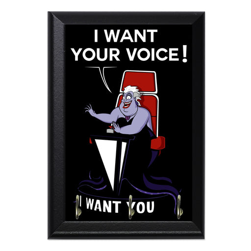 I Want Your Voice Key Hanging Plaque - 8 x 6 / Yes