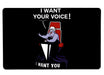 I Want Your Voice Large Mouse Pad