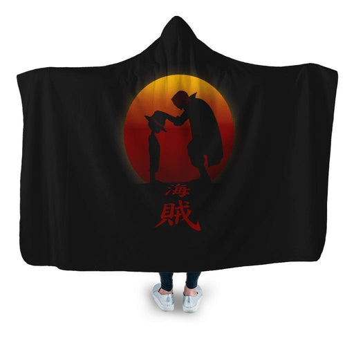 I Will Be The Pirate King Hooded Blanket - Adult / Premium Sherpa