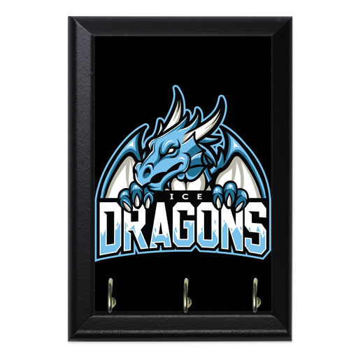 Ice Dragons Wall Plaque Key Holder - 8 x 6 / Yes
