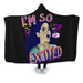 I’m So Excited Hooded Blanket - Adult / Premium Sherpa