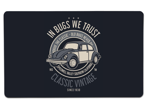 In Bugs We Trust Large Mouse Pad