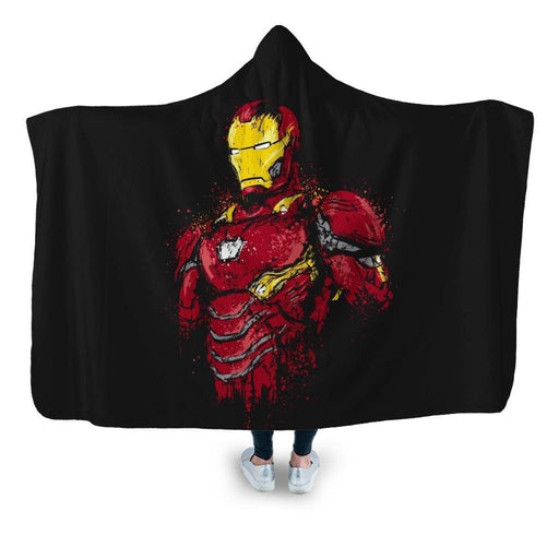 Infinity Iron Hooded Blanket - Adult / Premium Sherpa