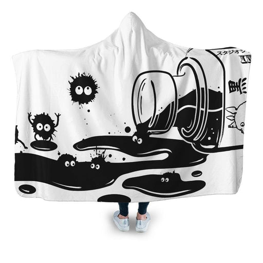 Ink Sprites Hooded Blanket - Adult / Premium Sherpa