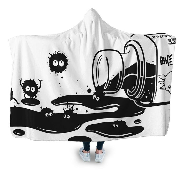 Ink Sprites Hooded Blanket - Adult / Premium Sherpa