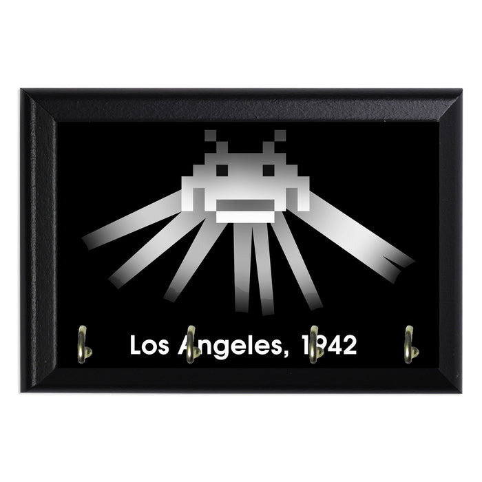 Invaders In Los Angeles Key Hanging Plaque - 8 x 6 / Yes