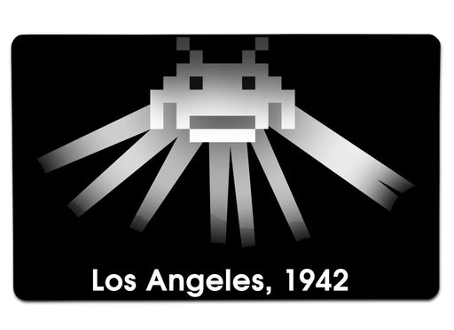 Invaders In Los Angeles Large Mouse Pad