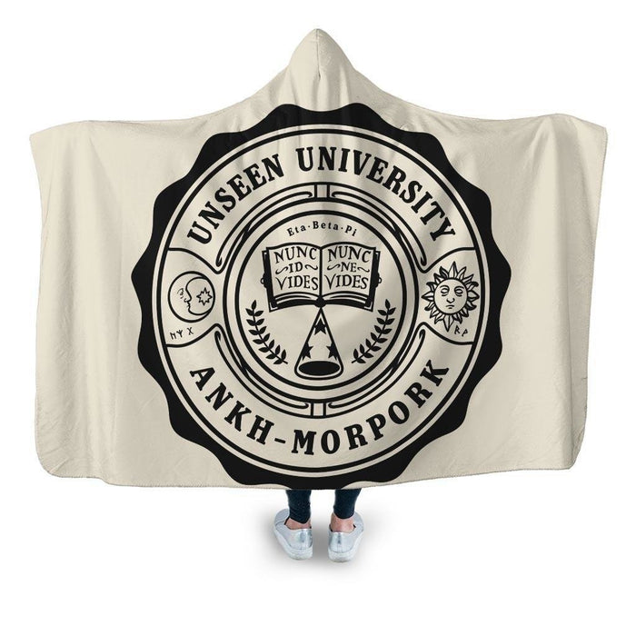 Invisible University Hooded Blanket - Adult / Premium Sherpa