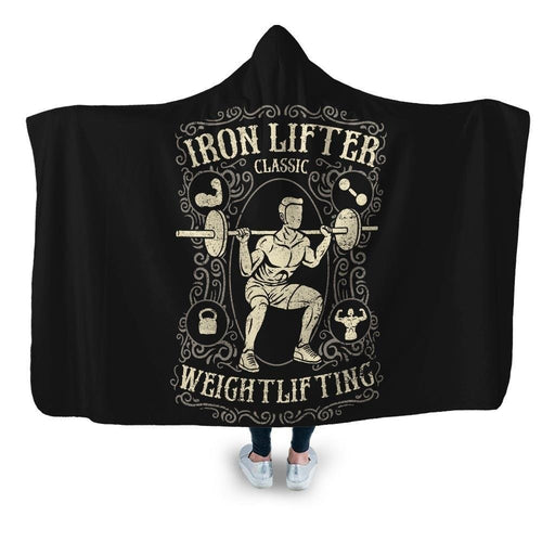 Iron Lifter Hooded Blanket - Adult / Premium Sherpa