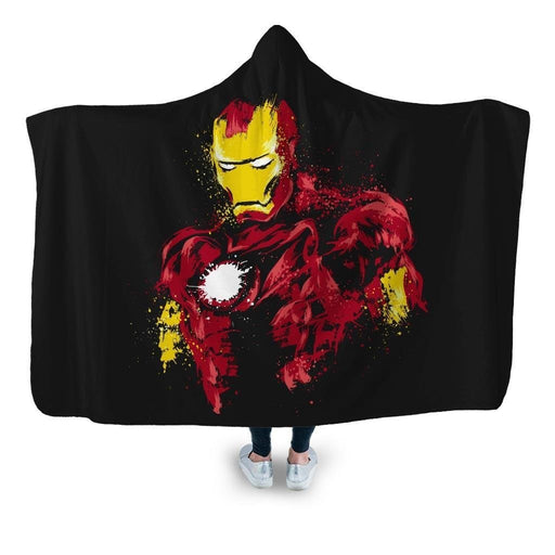 Iron Power Hooded Blanket - Adult / Premium Sherpa