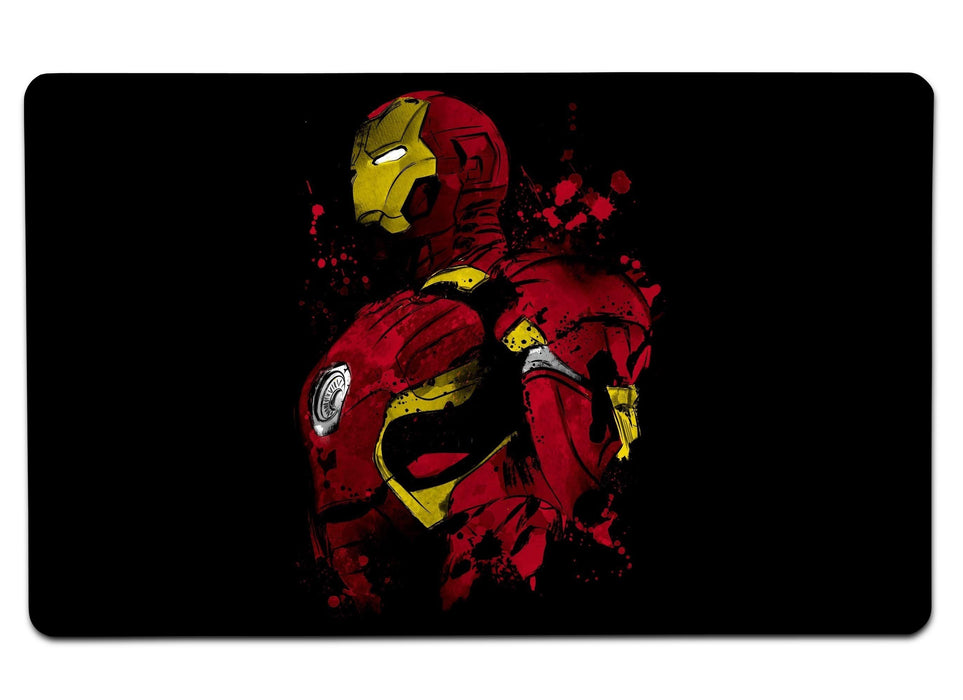 Iron Watercolor Large Mouse Pad