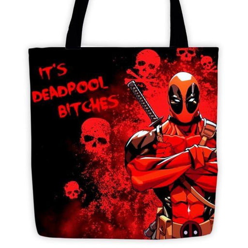 It’s DeadPool Bitches All Over Printed Tote bag 15 x