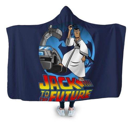 Jack To The Future Hooded Blanket - Adult / Premium Sherpa