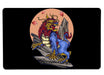 Japanese Lion Tattoo Large Mouse Pad