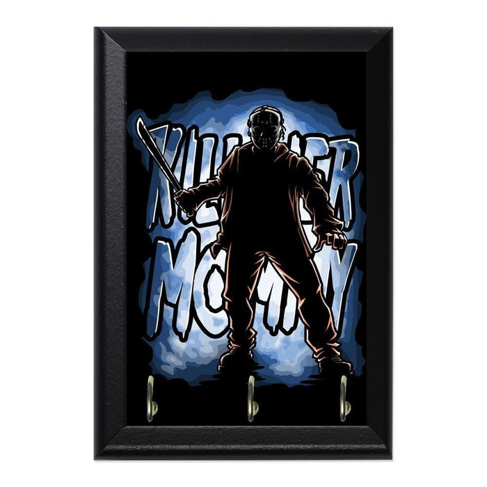 Jason Voorhees Silouette Decorative Wall Plaque Key Holder Hanger - 8 x 6 / Yes