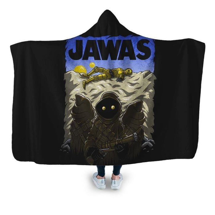 Jawas Print Hooded Blanket - Adult / Premium Sherpa