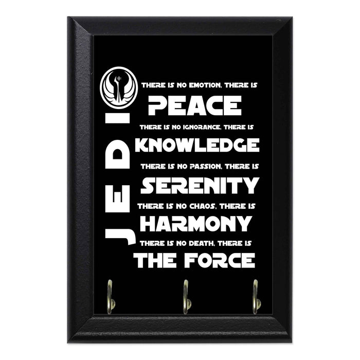 Jedi Code Geeky Wall Plaque Key Holder Hanger