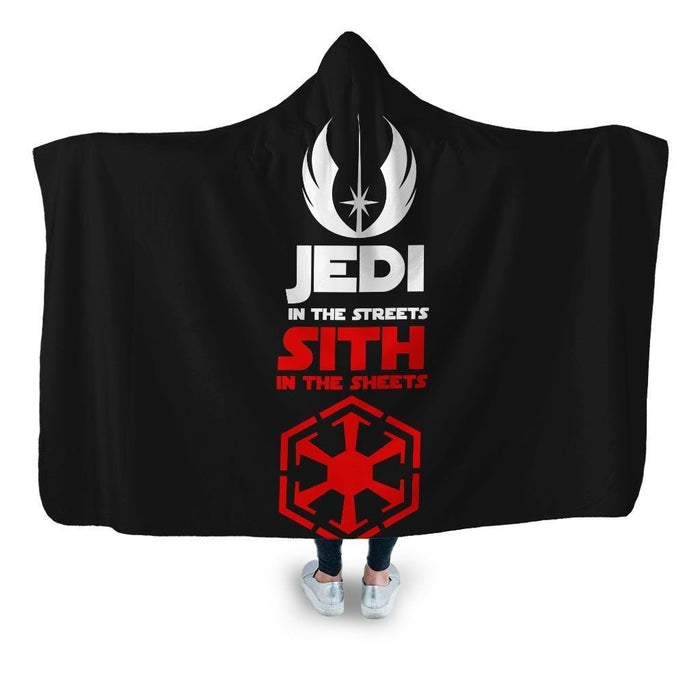 Jedi In The Streets Sith Sheets Hooded Blanket - Adult / Premium Sherpa