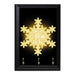 Jiggly Snowflake Decorative Wall Plaque Key Holder Hanger - 8 x 6 / Yes