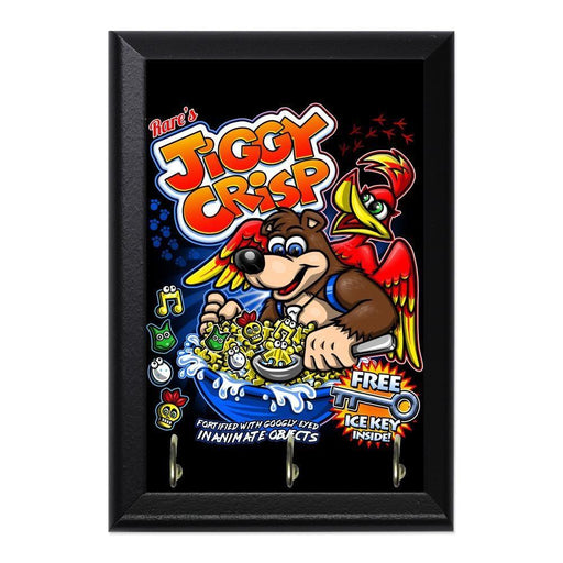 Jiggy Crisp Cereal Decorative Wall Plaque Key Holder Hanger - 8 x 6 / Yes
