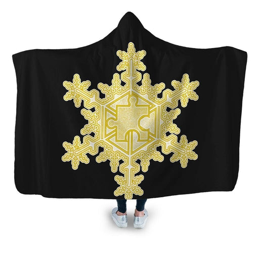 Jiggy Snowflake Hooded Blanket - Adult / Premium Sherpa