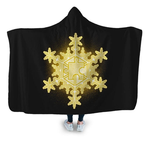 Jiggy Snowflake Hooded Blanket - Adult / Premium Sherpa