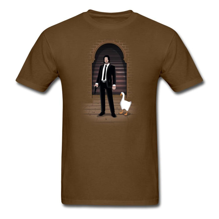 John Wonk Unisex Classic T-Shirt - brown / S