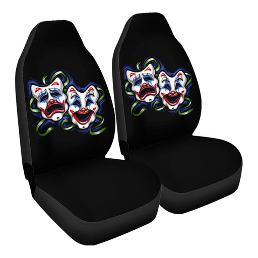 joker_comedy_tragedy2 Car Seat Covers - One size
