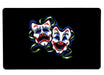 joker_comedy_tragedy2 Large Mouse Pad